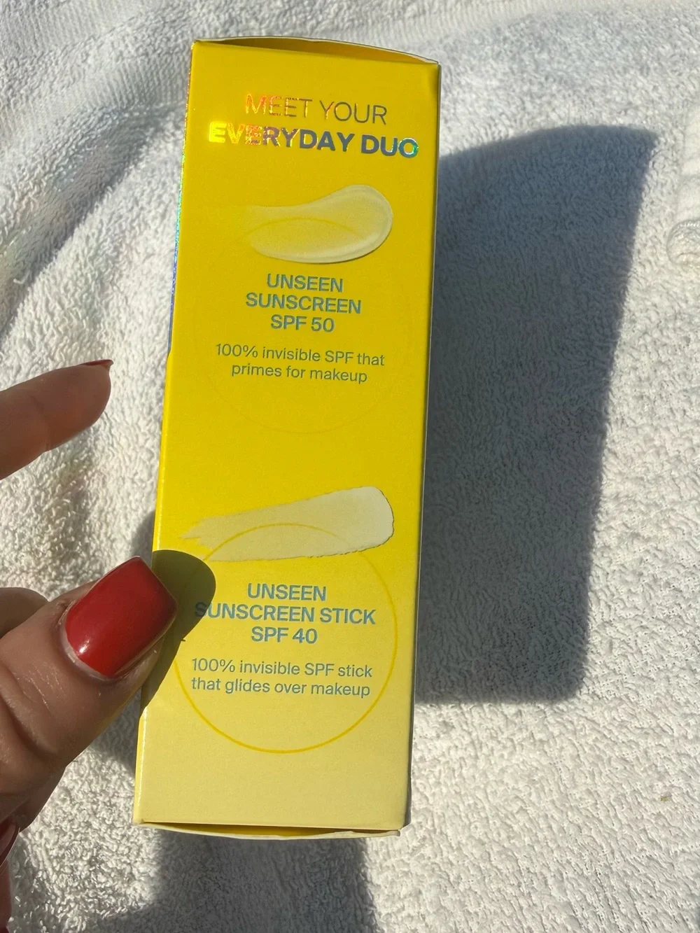 Supergoop! Unseen Sunscreen Clear Favorites invisible SPF kit Set -
